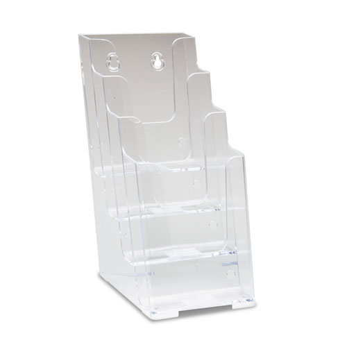 Multi Compartment DocuHolder, 4 Compartments, 4-7/8w x 8d x 10h, Clear