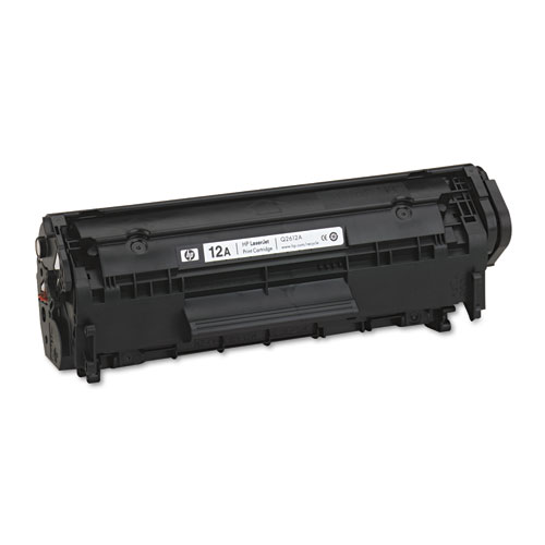 Q2612A (HP 12A) Toner, 2,000 Page-Yield, Black