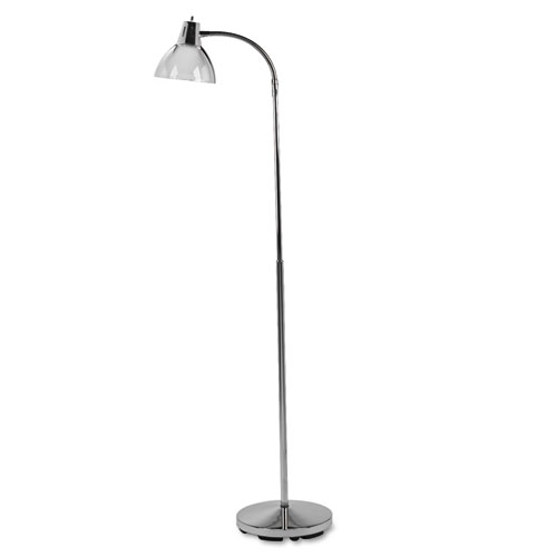 Classic Incandescent Exam Lamp, Three Prong, 74 Inch, Gooseneck, Stainless Steel