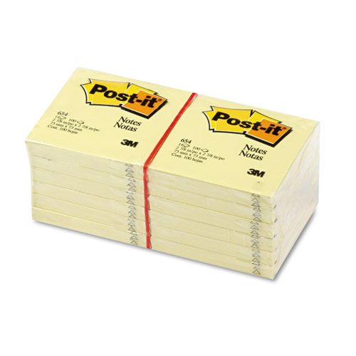 Original Notes, 3 x 3, Canary Yellow, 12 100-Sheet Pads/Pack