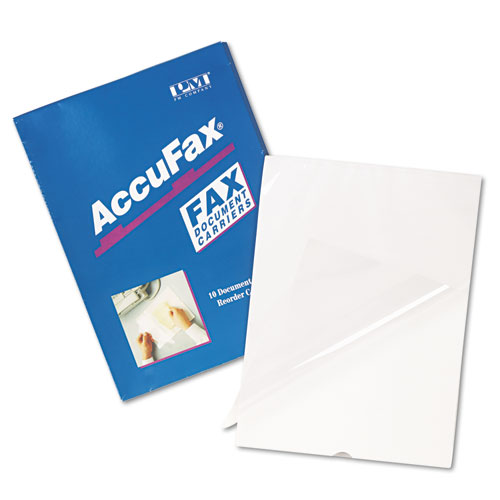 Document Carrier for Coping, Scanning or Faxing, 8 1/2"x11" Shts, Clear, 10/Pack