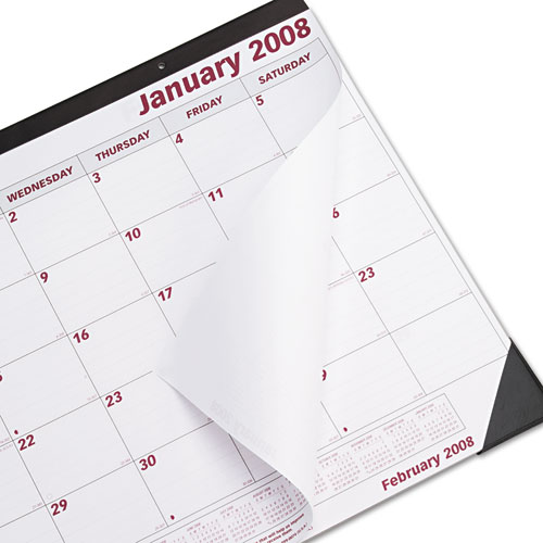 Desk Pad/Wall Calendar, Chipboard, 21-3/4 x 17, 2012