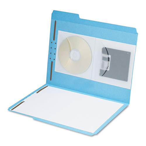 Self-Adhesive CD/Diskette Pockets, 10/Box