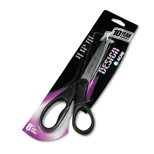 Design Line Stainless Steel Scissors, 8" Length, 3-1/8" Cut