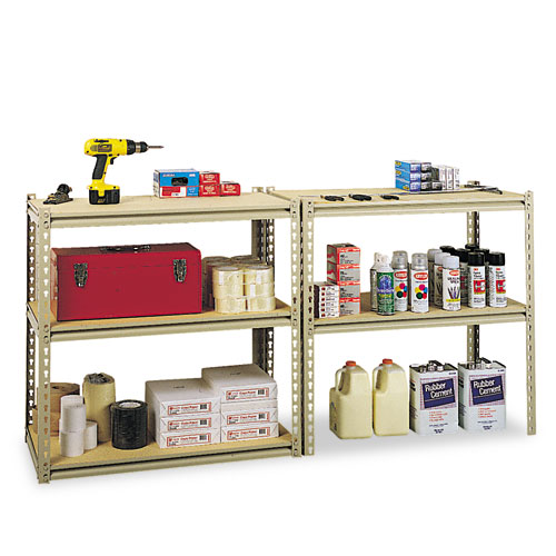Stur-D-Stor Shelving, 5 Shelves, 36w x 18-1/2d x 72h, Sand