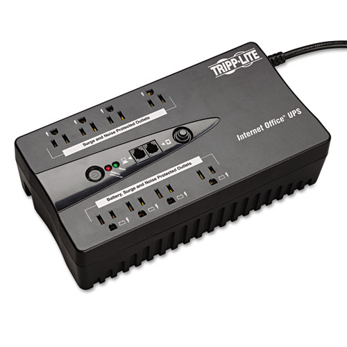 INTERNET550U Internet Office 550VA UPS 120V with USB, RJ11, 8 Outlet