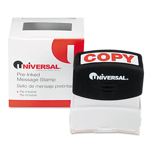 Message Stamp, COPY, Pre-Inked/Re-Inkable, Red