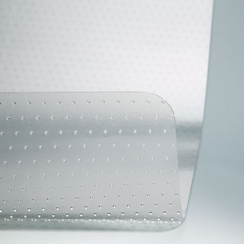 Cleated Chair Mat for Medium Pile Carpet, 46w x 60l, Clear