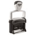 Trodat Professional 12-Message Stamp, Dater, Self-Inking, 2 1/4 x 3/8, Black