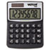 1000 Minidesk Calculator, Solar/Battery, 8-Digit Display, Black