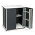 Refreshment Stand, 2-Shelf, 29-1/2w x 21d x 33-1/2h, Black/White