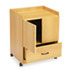 Mobile Deluxe Coffee Bar, 23w x 19d x 30-3/4h, Medium Oak