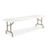 Resin Rectangular Folding Table, 96w x 30d x 29h, Platinum