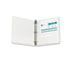 Economy Vinyl Round Ring View Binder, 11 x 8-1/2, 1-1/2" Capacity, White