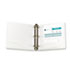 Economy Vinyl Round Ring View Binder, 11 x 8-1/2, 3" Capacity, White