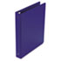 Basic Vinyl Round Ring Binder, 1" Capacity, Dark Blue