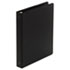 Basic Vinyl Round Ring Binder, 1" Capacity, Black