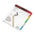 Gold Pro Insertable Tab Index, Multicolor 5-Tab, Letter, White Sheets