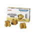 108R00725 Solid Ink Stick, 3400 Page-Yield, 3/Box, Yellow