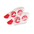 Correction Tape with Two-Way Dispenser, Non-Refillable, 1/5" x 472", 2/Pack