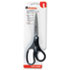 Economy Scissors, 8" Length, Straight Handle, Stainless Steel, Black - View 1