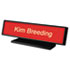 Architectural Desk Sign with Name Plate, Black, Radius Edge