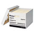 Extra-Strength Storage Box w/Lid, Letter/Legal, 12 x 15 x 10, White, 12/Carton