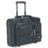 Rolling Leather Laptop Case For Up To 15.6" Laptop, Black