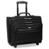 Rolling Laptop Case/Overnighter, Ballistic Poly, 16-1/2 x 6.5 x 13, Black