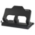 30-Sheet Three-Hole Power Assist Punch, Black