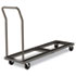 Folding Table Cart, 20-1/2w x 72d, Charcoal - View 1