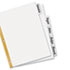 Big Tab Write-On Dividers w/Erasable Laminated Tabs, White, 5/Set - View 5