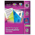 Big Tab Dividers, Two Slash Pockets, 5-Tab, Assorted