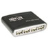 4-Port USB Mini Hub, 3-1/4w x 2-3/4d x 3/4h, Black/Silver