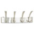 Metal Coat Racks, Silver, Steel, Wall Rack, Four Hooks