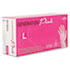 Generation Pink Vinyl Gloves, Pink, Large, 100/Box