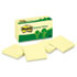 Recycled Notes, 3 x 3, Canary Yellow, 12 100-Sheet Pads/Pack