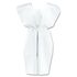 Disposable Patient Gowns, 3-Ply T/P/T, White, 50/Carton
