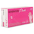 Generation Pink Vinyl Gloves, Pink, Small, 100/Box