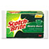 Heavy-Duty Scrub Sponge, 4 1/2 x 2 7/10 x 6/10" Green/Yellow, 3/Pack