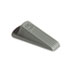 Big Foot Doorstop, No-Slip Rubber Wedge, 2-1/4w x 4-3/4d x 1-1/4h, Gray, 2/Pack