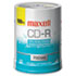CD-R Discs, 700MB/80min, 48x, Spindle, Silver, 100/Pack