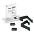 Cubicle Partition Hangers, Black, 2/Set - View 1