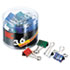 Binder Clips, Metal, 3/4", Assorted Colors, 36/Pack