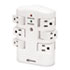 Wall Mount Surge Protector, 6 Outlets, 2160 Joules