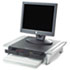 Office Suites Monitor Riser, 20 x 14 1/16 x 4 - 6 1/2, Black/Silver