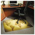World Map 48x36 Rectangle Chairmat, Professional Series for Carpet up to 3/4"