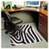 Zebra Print 36x48 Rectangle Chairmat, Professional Series for Carpet up to 3/4"