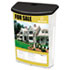 Outdoor Literature Box, 10w x 4-1/2d x 13-1/8h, Black/Clear - View 4
