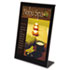 Superior Image Black Border Sign Holder, Plastic, 8-1/ 2 x 11, Black/Clear